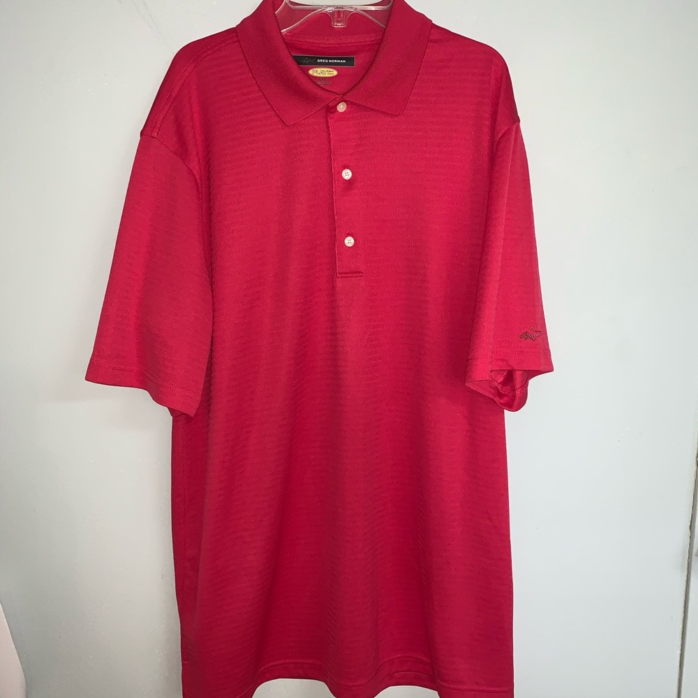 EUC Greg Norman Play Dry Golf Polo Size Large.